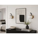 Soji LED 6 inch Black and Gold Wall Sconce Wall Light