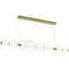 Atomo 1 Light 11.75 inch Gold Chandelier Ceiling Light in Clear
