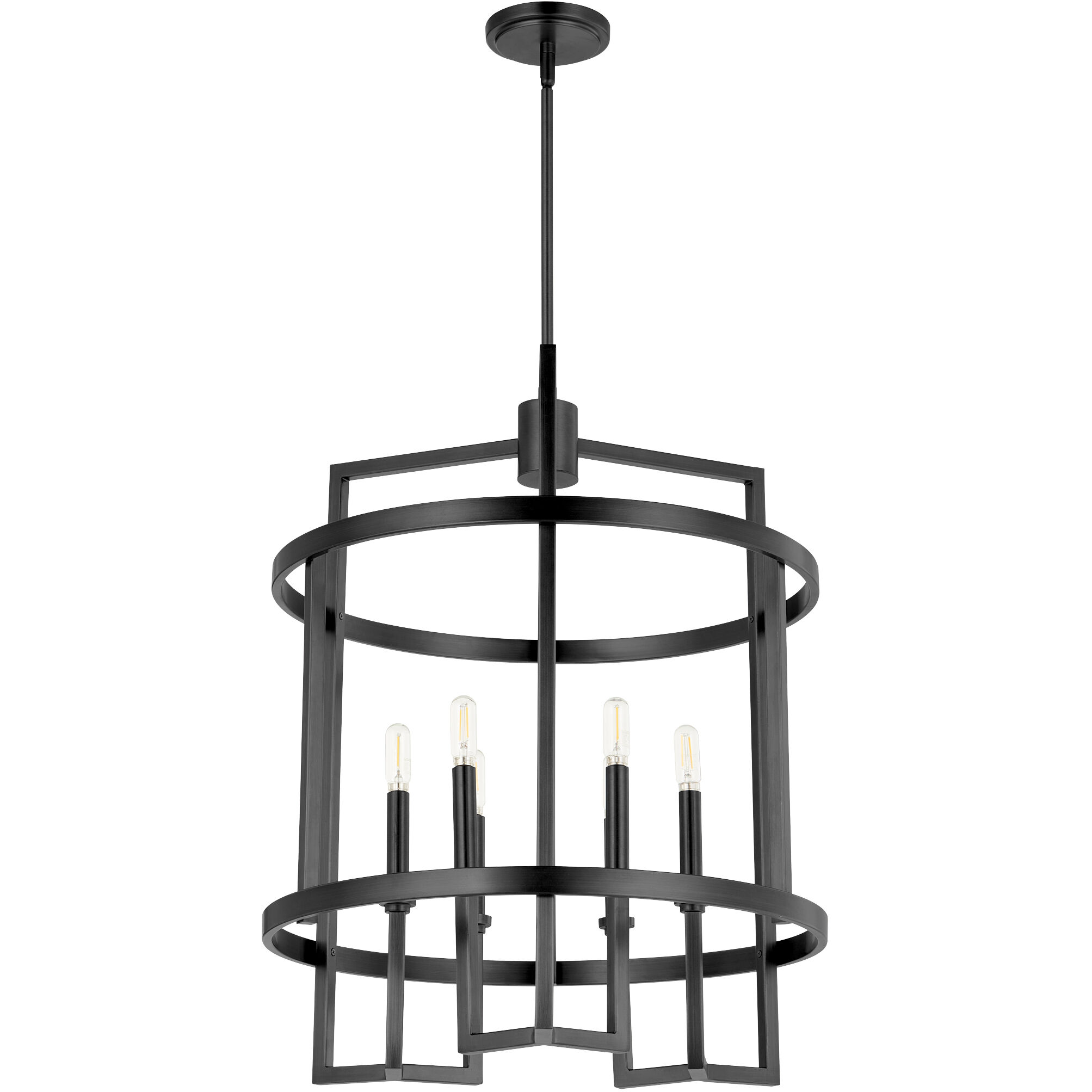 Merrick 6 Light 21 inch Matte Black Entry Ceiling Light