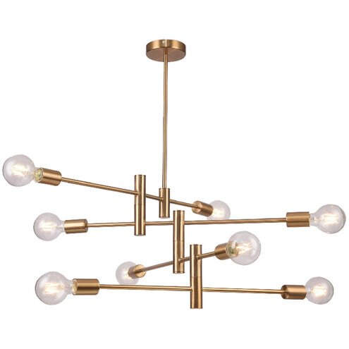Canada 8 Light 39.4 inch Golden Bronze Chandelier Ceiling Light