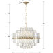 Hayes 12 Light 22 inch Aged Brass Chandelier Ceiling Light