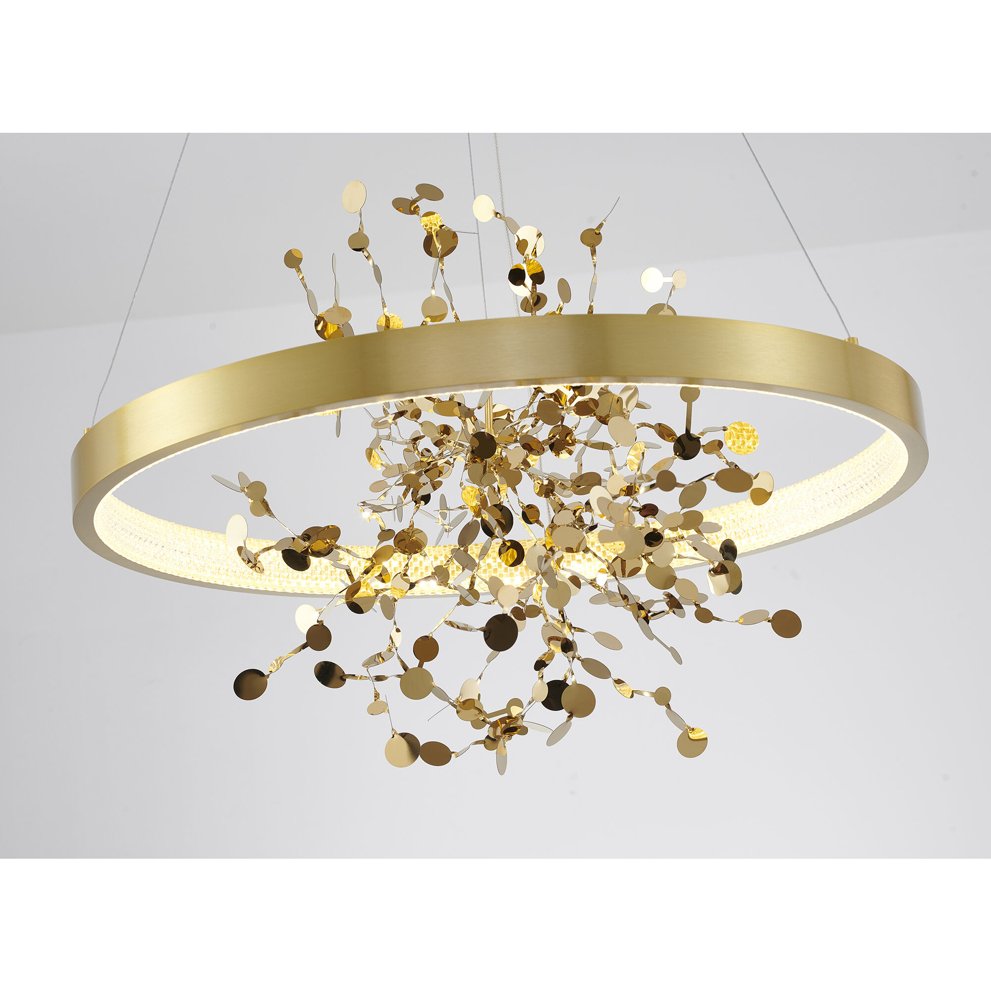 GL Series LED 24 inch Gold Chandelier Ceiling Light