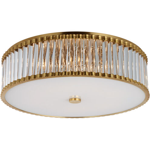 Chapman & Myers Kean LED 24.25 inch Hand-Rubbed Antique Brass Flush Mount Ceiling Light