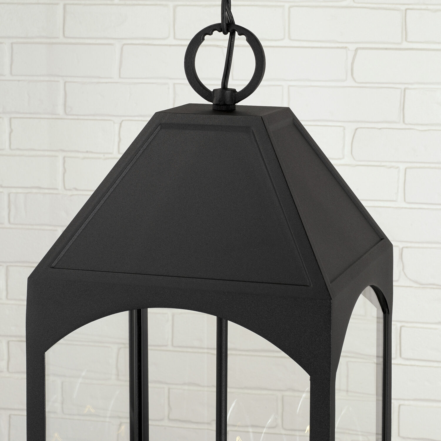 Burton 4 Light 10 inch Black Outdoor Hanging Lantern