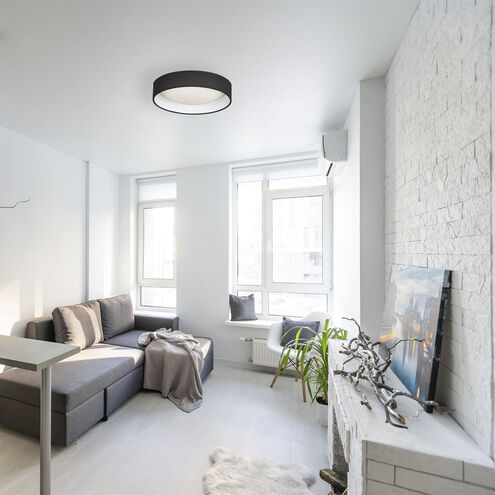 Corinne LED 11 inch Black Flush Mount Ceiling Light