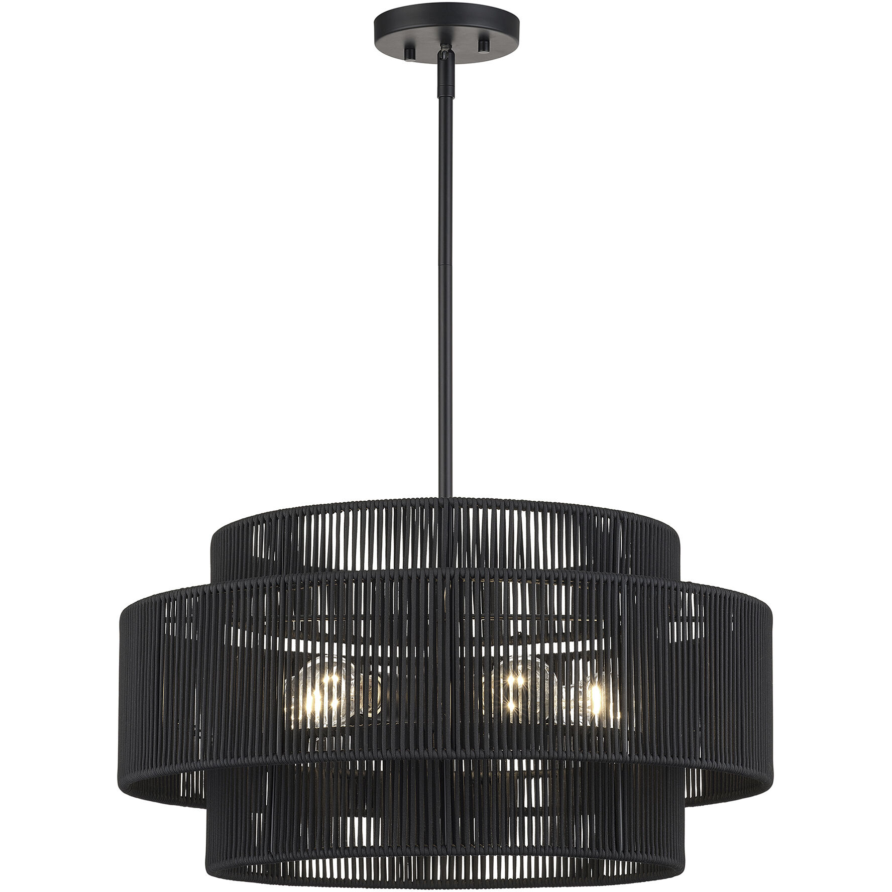 Acordia 5 Light 22 inch Black Pendant Chandelier Ceiling Light