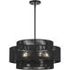Acordia 5 Light 22 inch Black Pendant Chandelier Ceiling Light