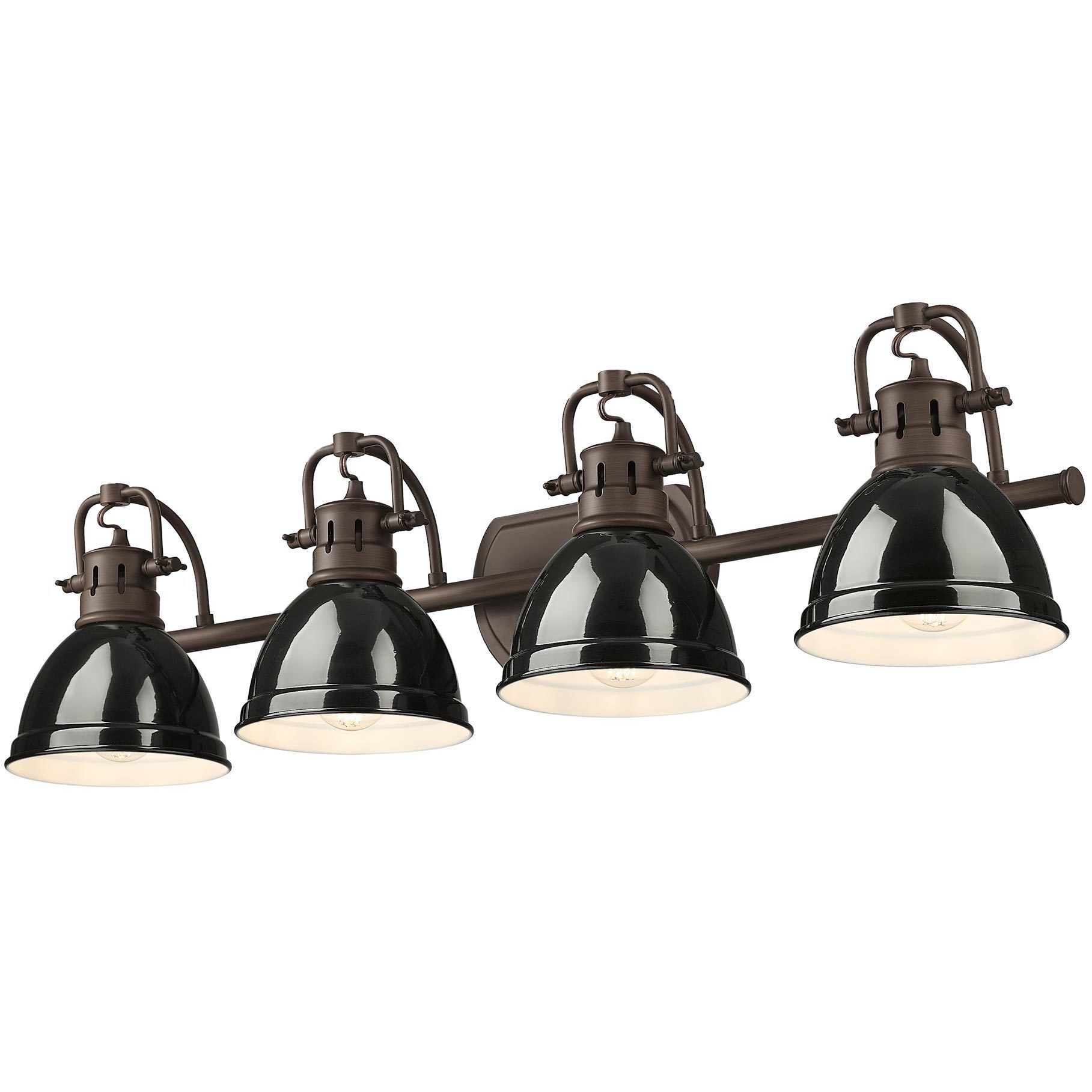 Yep Duncan Vanity Wall Light in Rubbed Bronze, Black