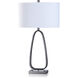 Askel 32 inch 100.00 watt Silver Table Lamp Portable Light