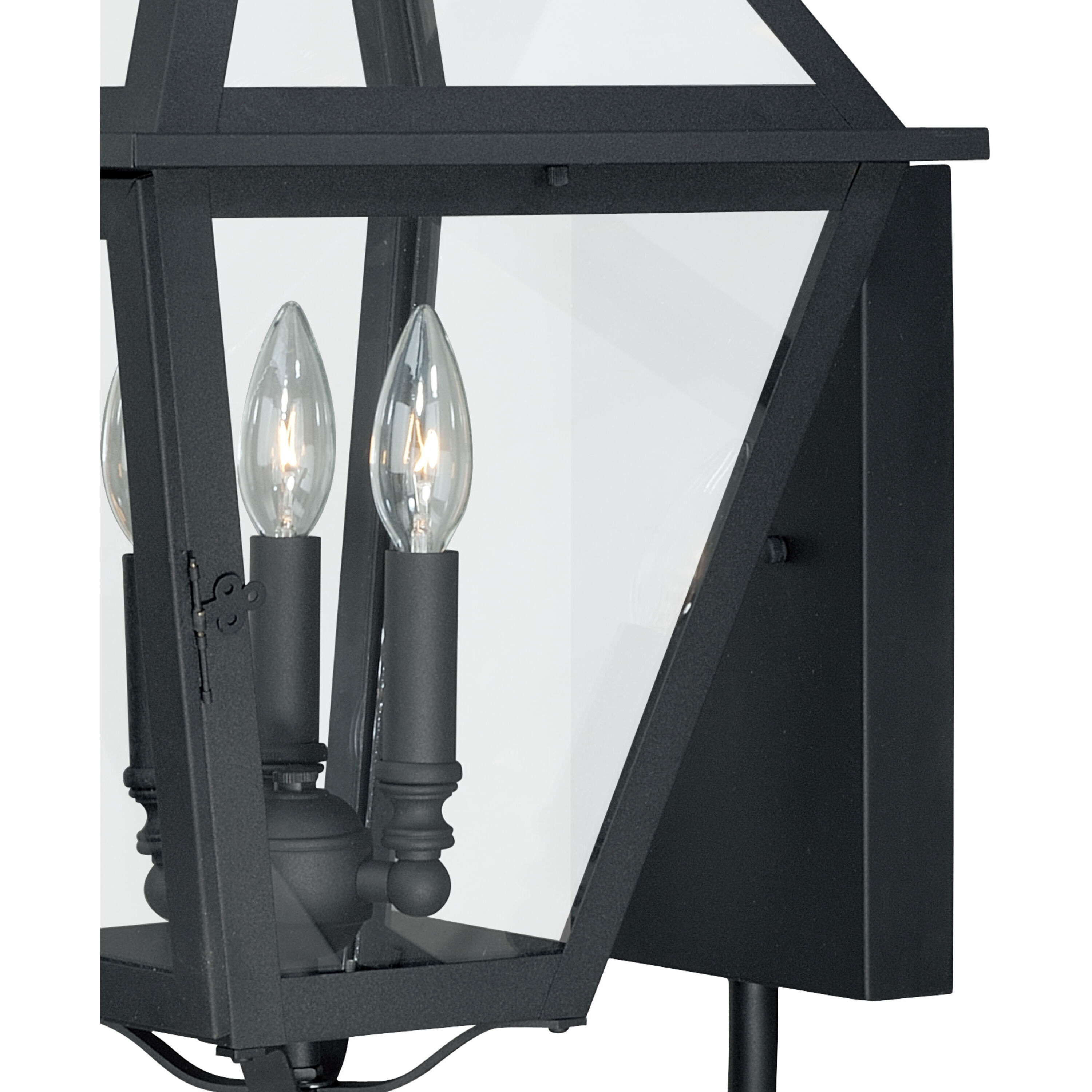 Nottingham LED 26.75 inch Textured Black Outdoor Wall