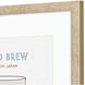 Cappuccino / Cold Brew / Flat White / Mocha Beige and Blue and Brown and Black Framed Art, Propac