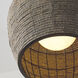 Morada 1 Light 23.5 inch Aegean Grey and Dark Brass Pendant Ceiling Light
