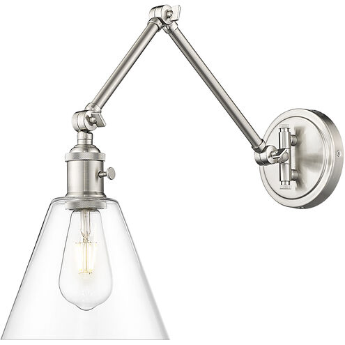 Z-Lite Gayson 1 Light 7.75 inch Brushed Nickel Wall Sconce Wall Light 348S-BN - Open Box