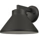 Thane 1 Light 8 inch Textured Black Outdoor Sconce