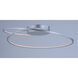 Cycle LED 18 inch Matte Silver Flush Mount Ceiling Light