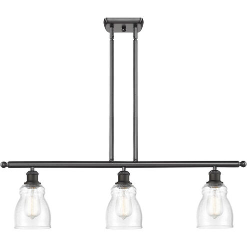 Ballston Ellery LED 36 inch Oil Rubbed Bronze Island Light Ceiling Light in Seedy Glass, Ballston