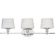 Rondo 3 Light 26.25 inch Polished Nickel Bath Vanity Wall Light