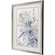 Florals Collection Blue Framed Art