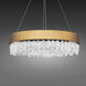 Soleil LED 26 inch Aged Brass Pendant Ceiling Light, Schonbek Signature