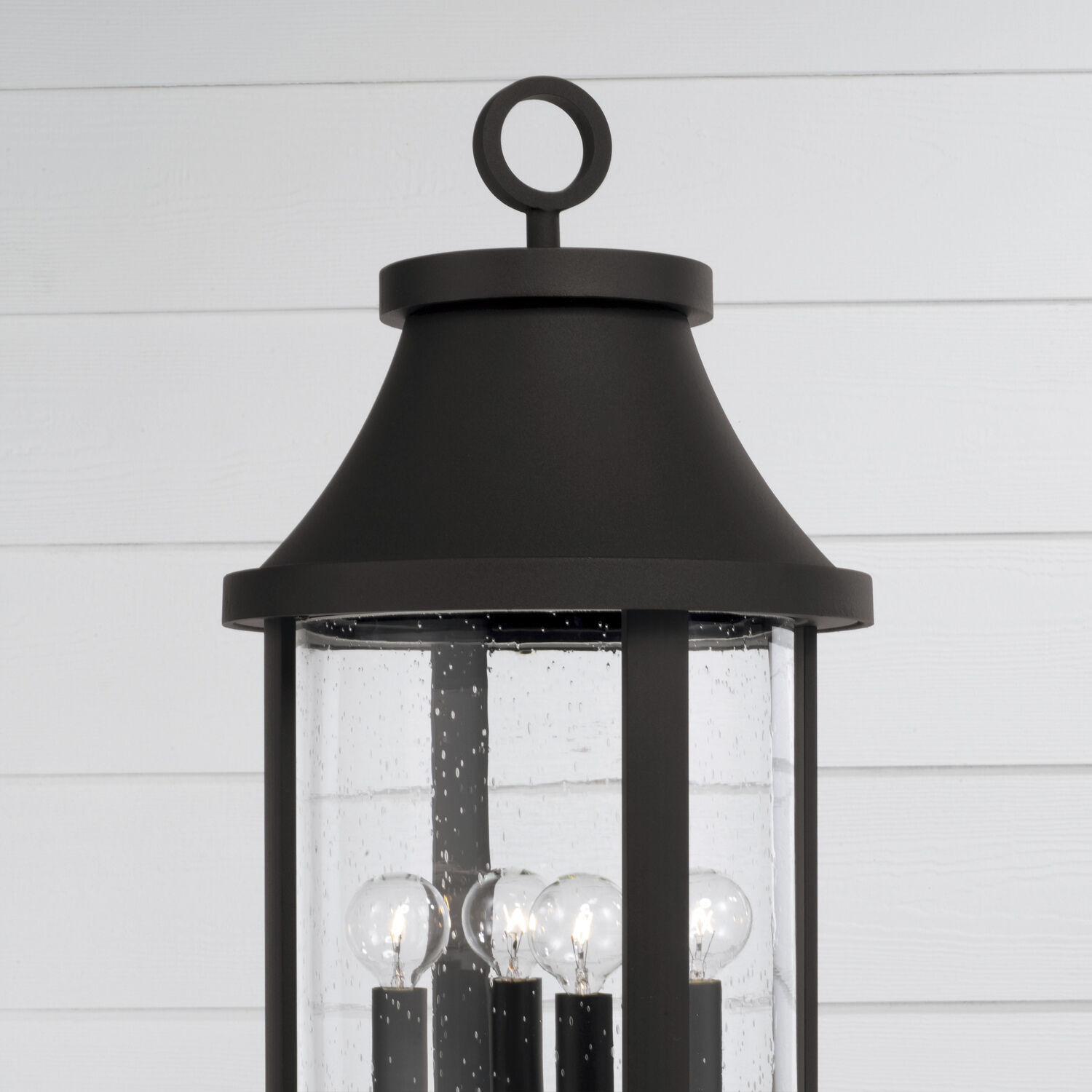Bridger 4 Light 20.75 inch Black Outdoor Post Lantern