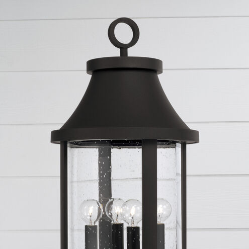 Bridger 4 Light 20.75 inch Black Outdoor Post Lantern