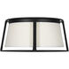 Drew & Jonathan Cortes 2 Light 13.5 inch Midnight Black Flush Mount Ceiling Light, Medium