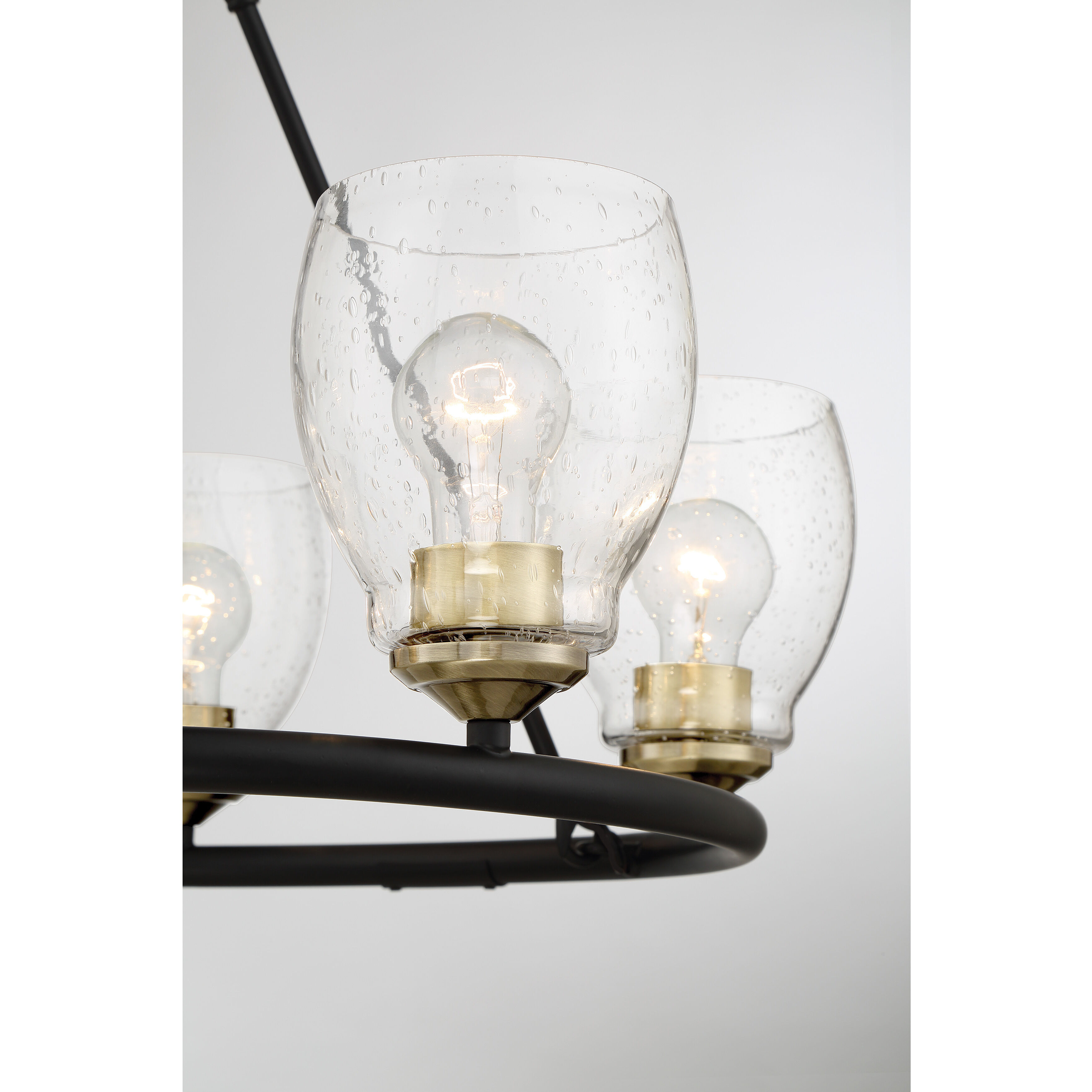 Winsley 5 Light 24 inch Coal And Stained Brass Chandelier Ceiling Light in Coal/Stained Brass