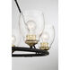 Winsley 5 Light 24 inch Coal And Stained Brass Chandelier Ceiling Light in Coal/Stained Brass