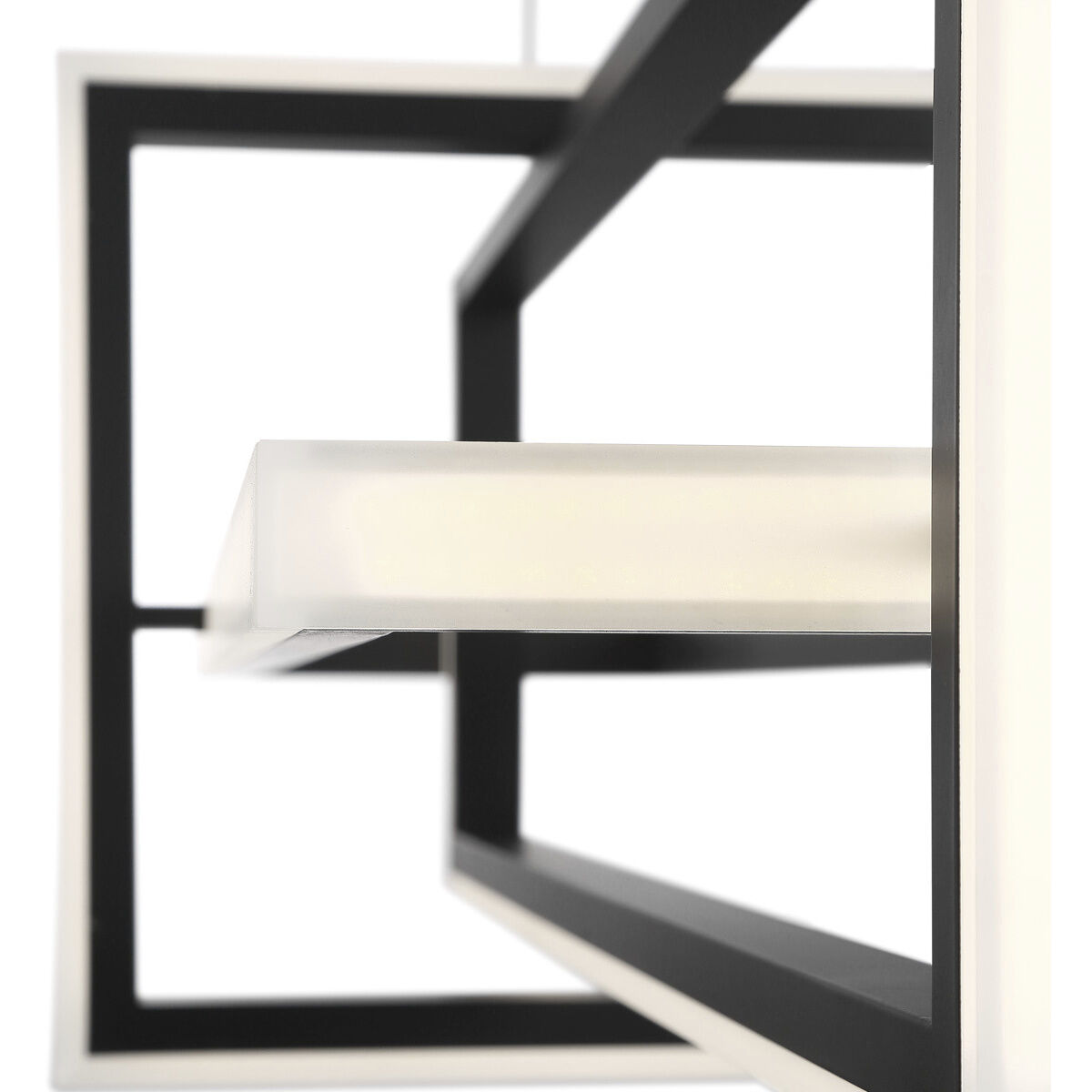 Bordo LED 15.75 inch Black Chandelier Ceiling Light