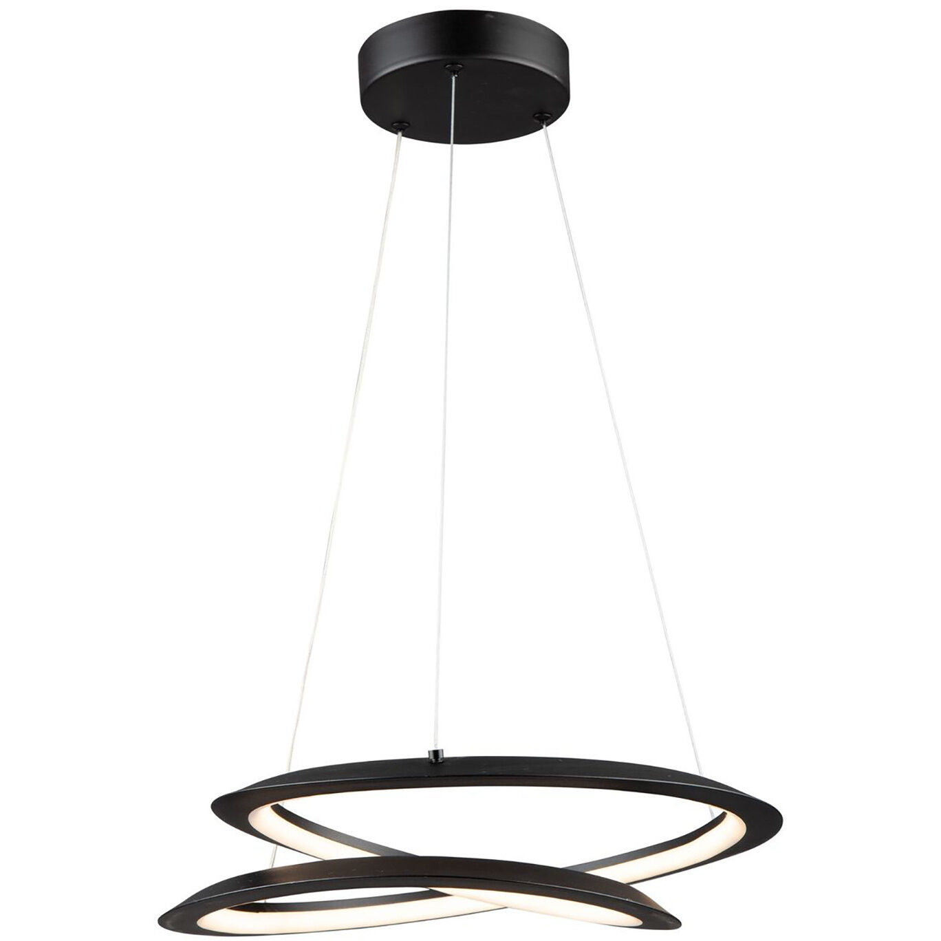 Ara LED 15.8 inch Black Pendant Ceiling Light