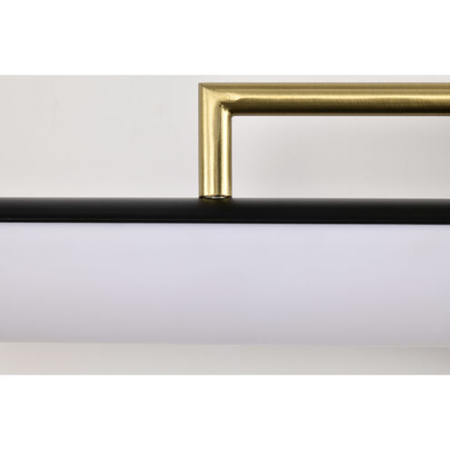 Solano LED 24 inch Matte Black Bath Vanity Light Wall Light