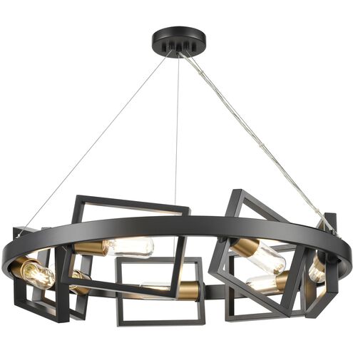 Northwest Passage 7 Light 30 inch Multiple Finishes and Graphite Chandelier Ceiling Light