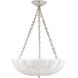 AERIN Rosehill 4 Light 21 inch Polished Nickel Chandelier Ceiling Light, Large