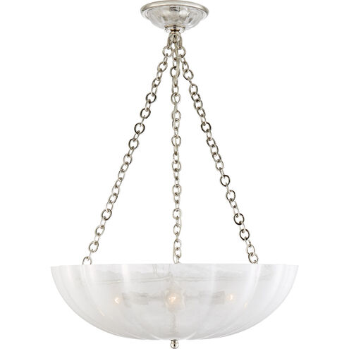AERIN Rosehill 4 Light 21 inch Polished Nickel Chandelier Ceiling Light, Large