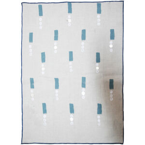 Cotton Blue/White/Natural Kitchen Towel