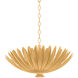 Whitfield 4 Light 24 inch Vintage Gold Leaf Chandelier Ceiling Light