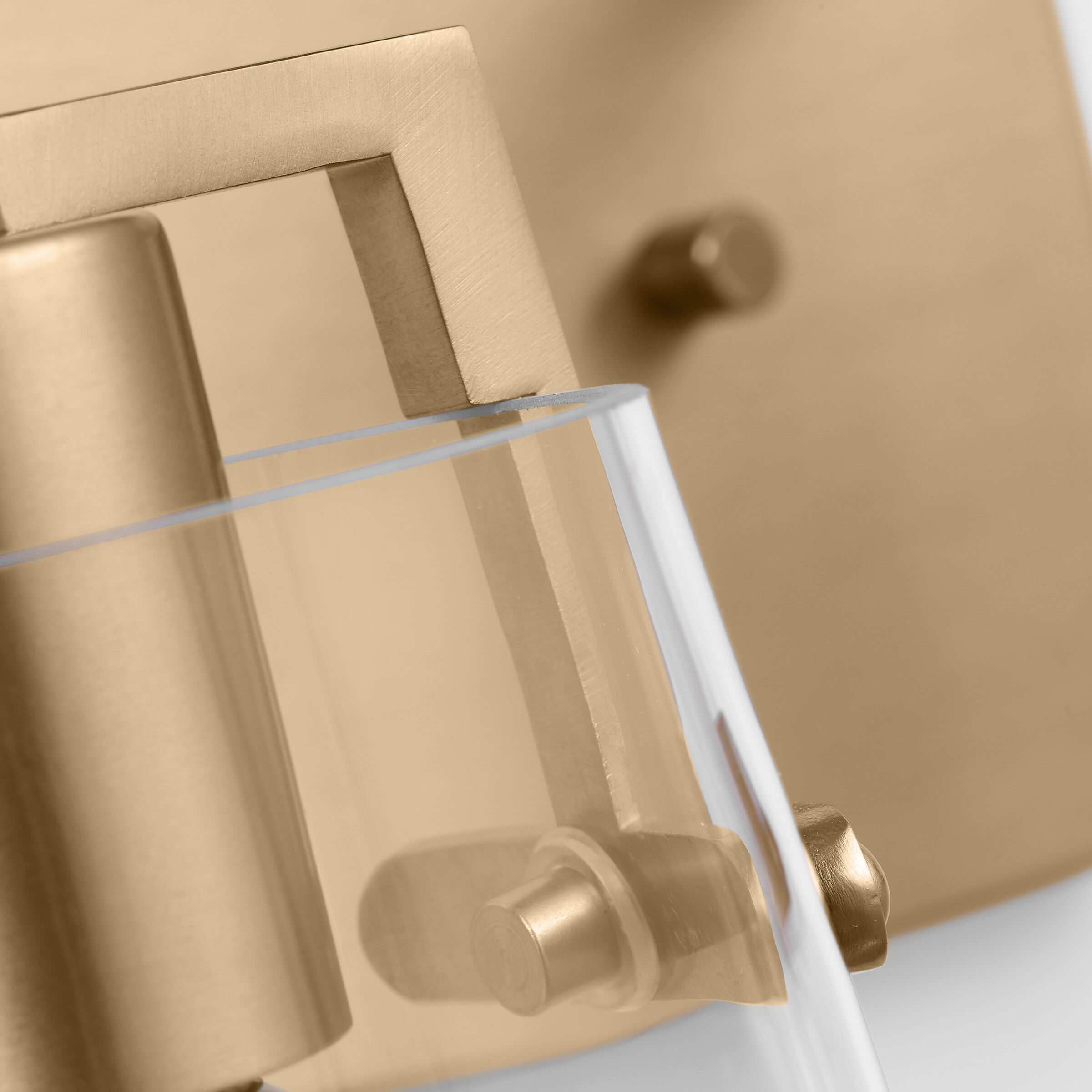 Drew & Jonathan Crofton 4 Light 33.38 inch Satin Brass Wall Bath Fixture Wall Light