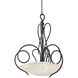 Tribecca 6 Light 37 inch Tortoise Shell Pendant Ceiling Light in Bowl glass,  31" Frost