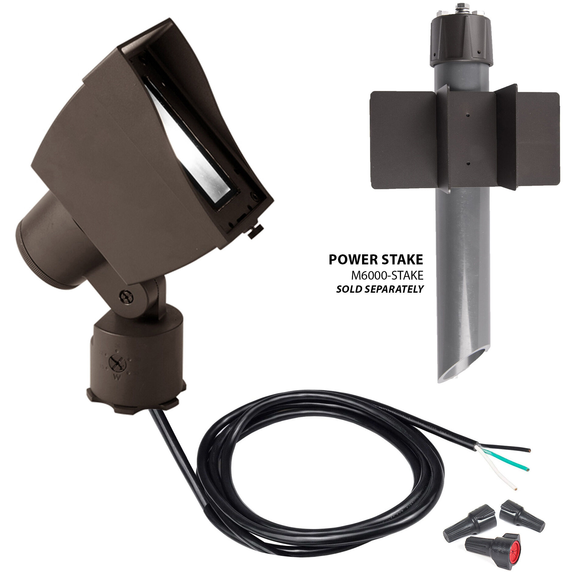 Tyler Bronze 25 watt LED Spot and Flood Lighting in 3000K, WAC Landscape