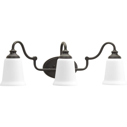 Oxford 3 Light 24.5 inch Venetian Bronze Bath Vanity Wall Light, Design Series