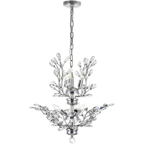 Ivy 6 Light 22 inch Chrome Chandelier Ceiling Light