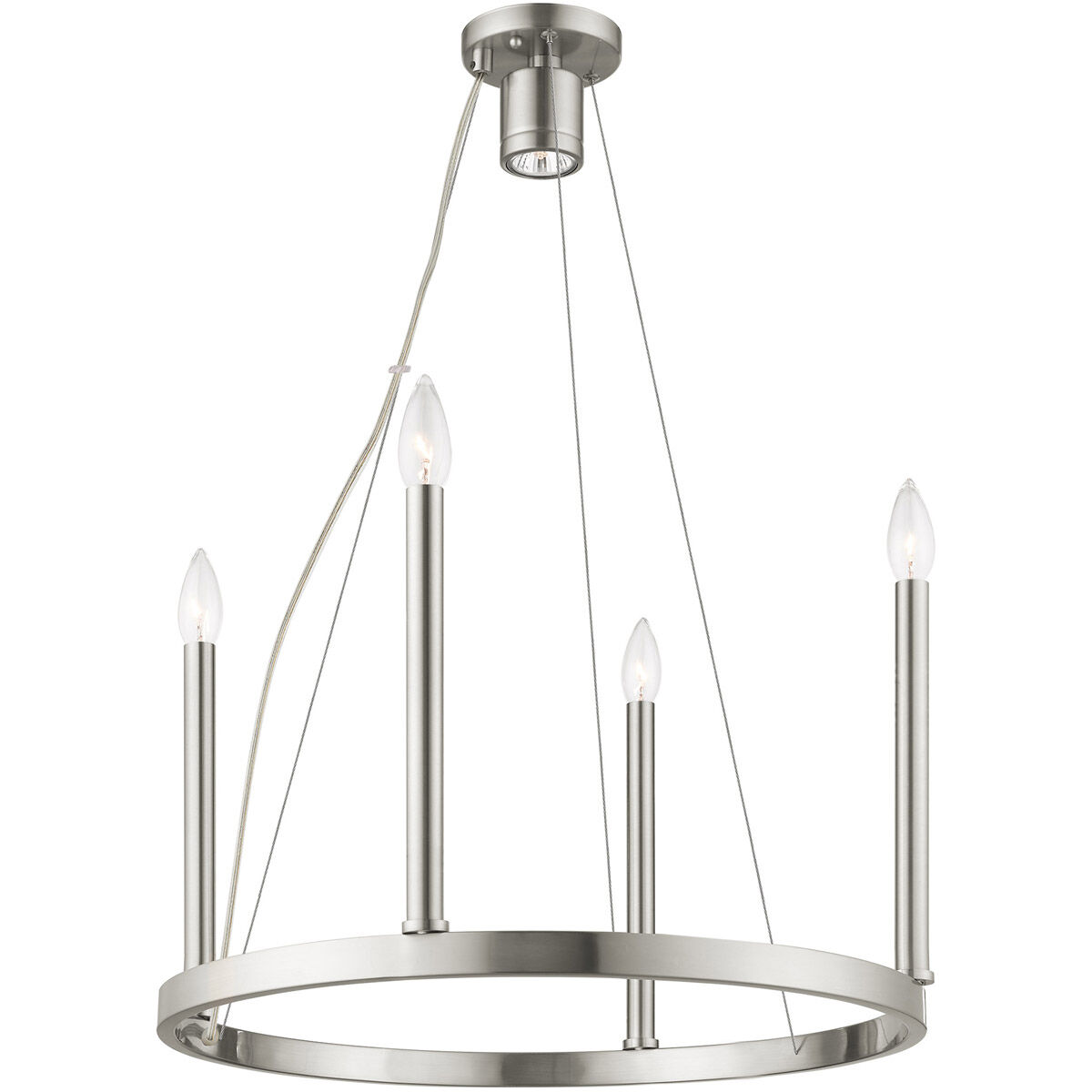 Alpine 5 Light 20 inch Brushed Nickel Chandelier Ceiling Light