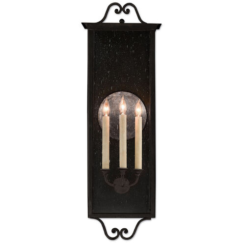 Giatti 3 Light 36 inch Midnight Outdoor Wall Sconce, Large