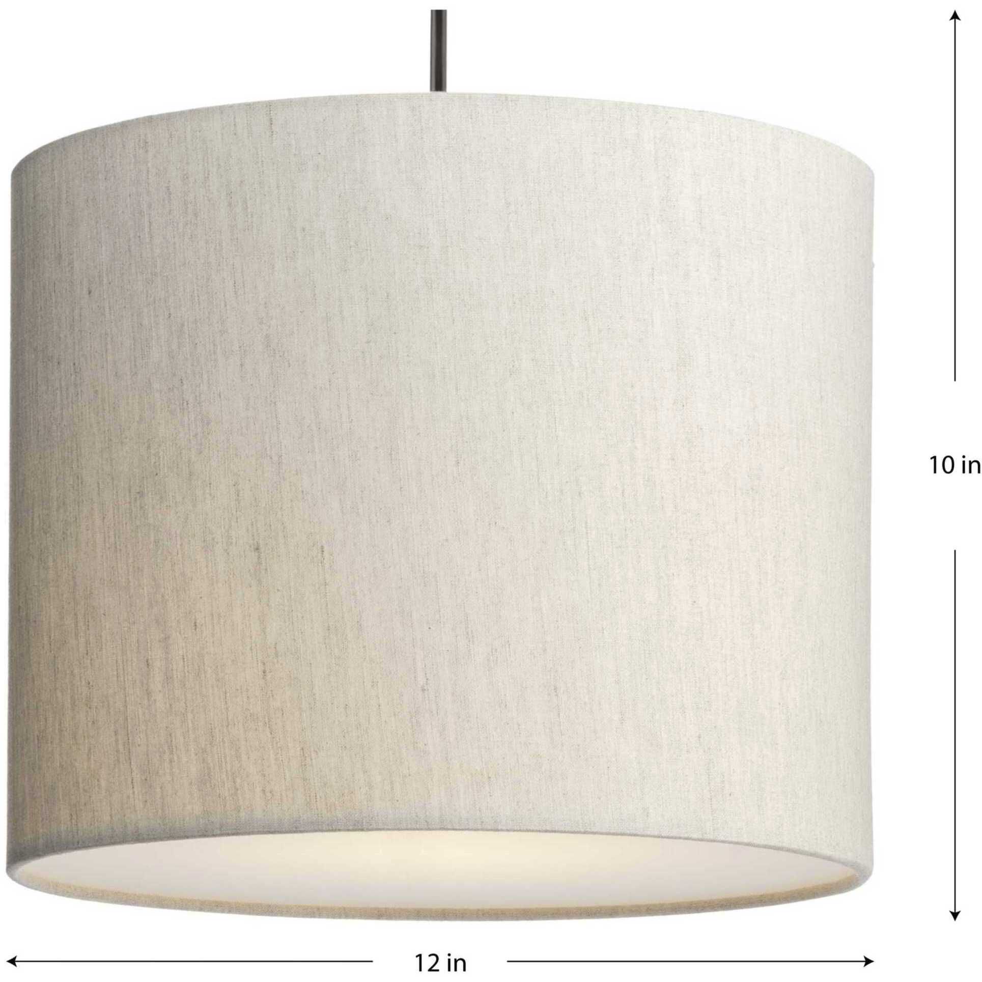 Markor 1 Light 12 inch Brushed Nickel/Matte Black/Vintage Brass Drum Pendant Ceiling Light