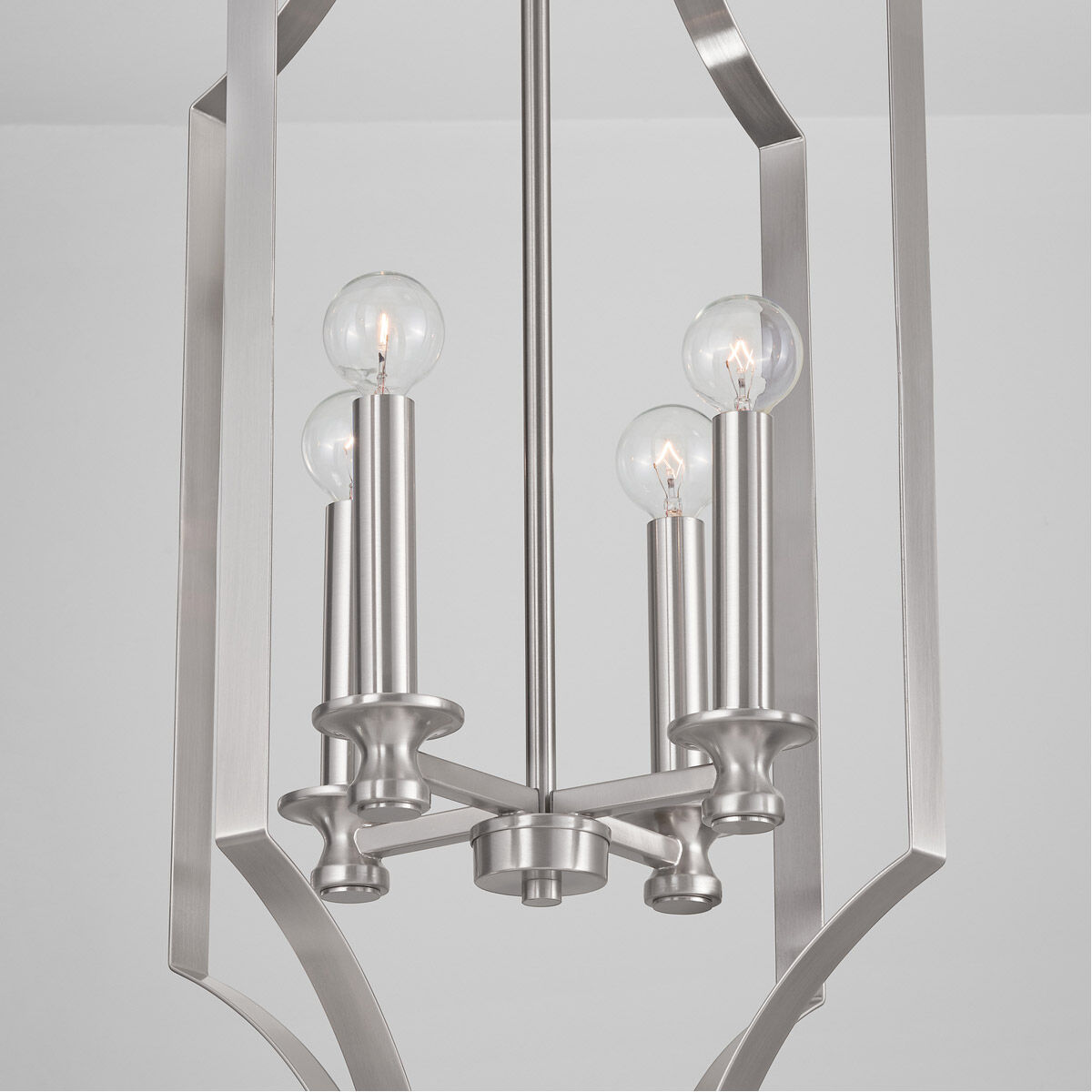 Myles 4 Light 15 inch Brushed Nickel Foyer Ceiling Light