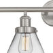 Cone 4 Light 34.75 inch Brushed Satin Nickel Bath Vanity Light Wall Light