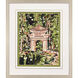 Veiled Sanctuary Green and Pink and Turquoise and Multi Framed Art