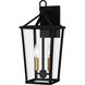 Hull 2 Light 7.5 inch Matte Black Outdoor Lantern, Medium