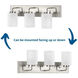 Merry 3 Light 24 inch Brushed Nickel Bath Vanity Light Wall Light