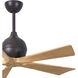 Atlas Irene-5 42 inch Textured Bronze with Light Maple Blades Indoor/Outdoor Ceiling Fan